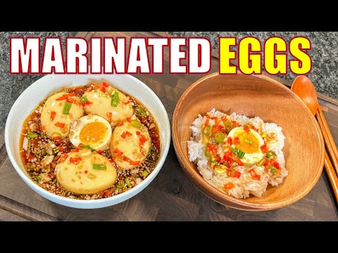 How to Make MARINATED EGGS Korean! | Easy and Quick | 밥도둑 계란반숙장😍😍