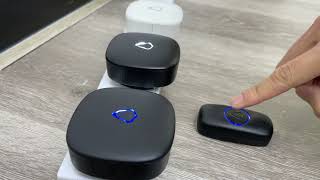 SECRUI wireless doorbell M520*3+F55*2 How to pair different music