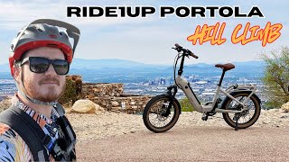 Ride1Up Portola Folding E-Bike Takes on HUGE HILL CLIMB!