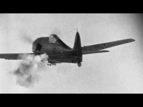 Crushing the Luftwaffe - February, 1944 - vintage gun camera footage