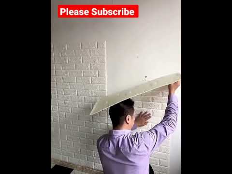 3D White Brick Wallpaper for Wall PE Foam Wall Stickers Self Adhesive(70 x 77cm, Appx. 5.8Sq Feet)