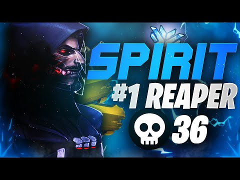 Spirit Best Reaper in the world?! 36 elims! [ Overwatch Season 28 Top 500 ]