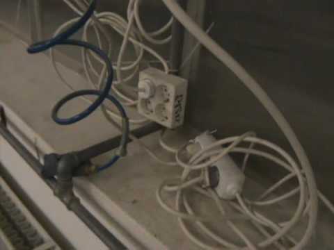 Aufbau der Silvesterparty 2009 / 2010