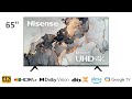 Hisense A6 Series 65 Inch 4K UHD Smart Google TV