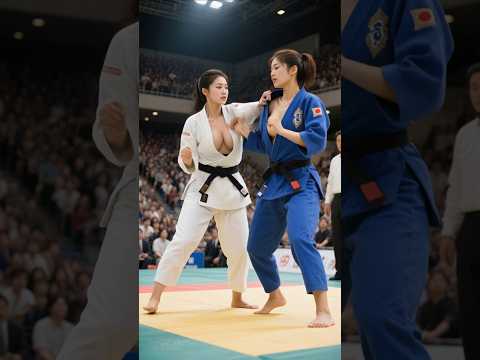 A match between Japanese women's judokas #judo #martialarts #athlete #sports #柔道