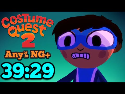 Costume Quest 2 Any% NG+ Speedrun in 39:29 [WR]
