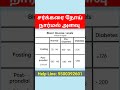 Normal Sugar Level Range In Blood In Tamil Shorts