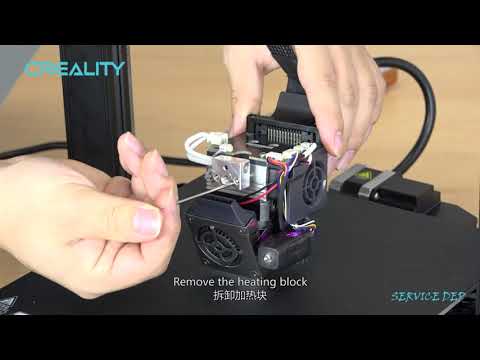 Service tutorial Ender 3 S1 cleaning the hotend throat