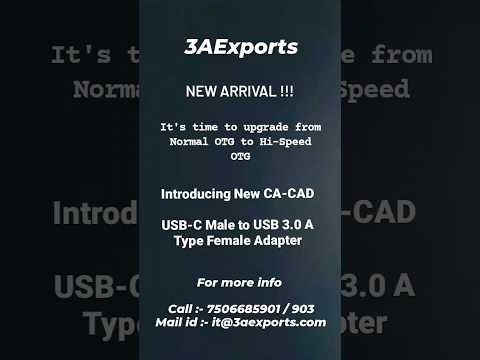 Ca-cad usb-c male to usb 3.0 a type female adapter