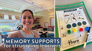 5 Easy Memory Supports for Struggling Learners in K-2 | Boost Reading & Learning