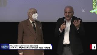 TRABZON GAZETECİLER CEMİYETİ 2020 YILI BAŞARILI GAZETECİLER ÖDÜL TÖREN