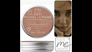 😃 Anti-Pickel Creme bei Pickeln & Akne* Naturkosmetik natürliche schonende Pflege für deine Haut