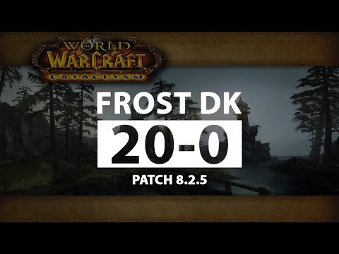 Frost DK SOLO 20-0 BG Killing Spree TOP DMG - BFA 8.2.5 PVP WoW - 4K UHD