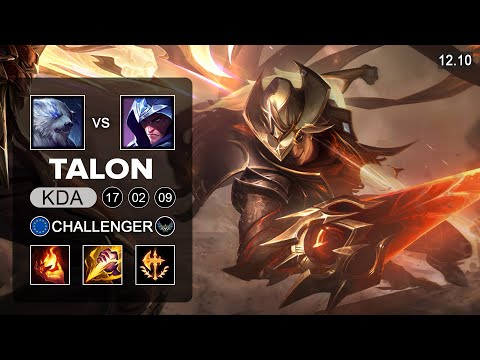 Talon vs Volibear Jungle - EUW Challenger - Patch 12.10 Season 12