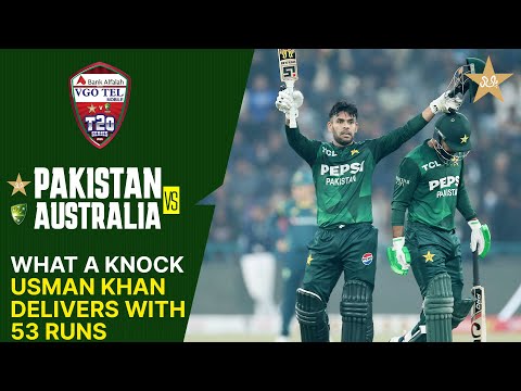 Usman Khan Delivers with 53 Runs 🔥| Pakistan vs Australia | Match 02 | T20I Series 2026 | PCB | MJ1K