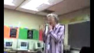 Teacher lit up a cigarette in class