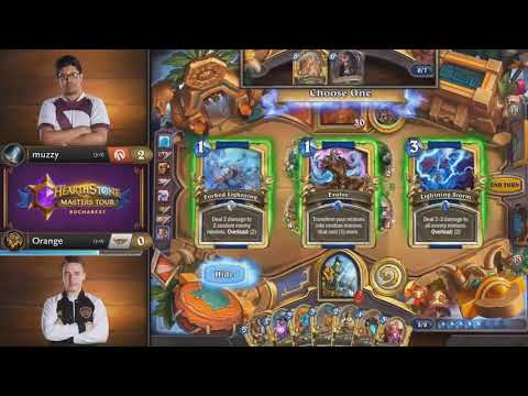 muzzy vs Orange ||《爐石戰記》大師巡迴賽 布加勒斯特站 瑞士制 - Day 1