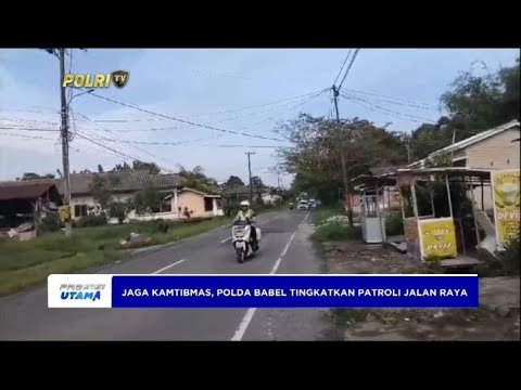 JAGA KAMTIBMAS, POLDA BABEL TINGKATKAN PATROLI JALAN RAYA