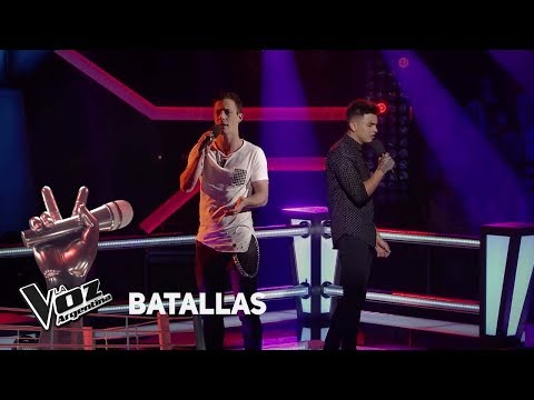 Mathías vs L. Catsoulieris - "Lloran las rosas" - Cristian Castro - Battles - La Voz Argentina 2018