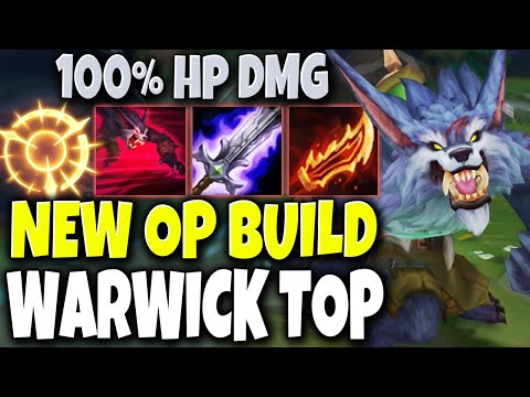 The MOST OP Warwick Top Lane Build 🔥 1 R = 100% HP DAMAGE 🔥 TOP LoL Warwick Season 10 Gameplay
