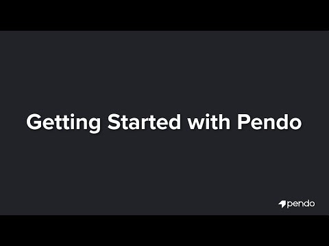 Getting Started with Pendo Installation