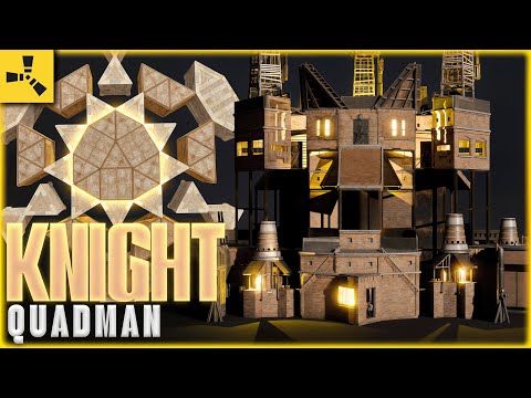 The Knight - QUAD Tank - QUICK and EASY - CROW Nest & Bunkered - RUST Base Designs 2024