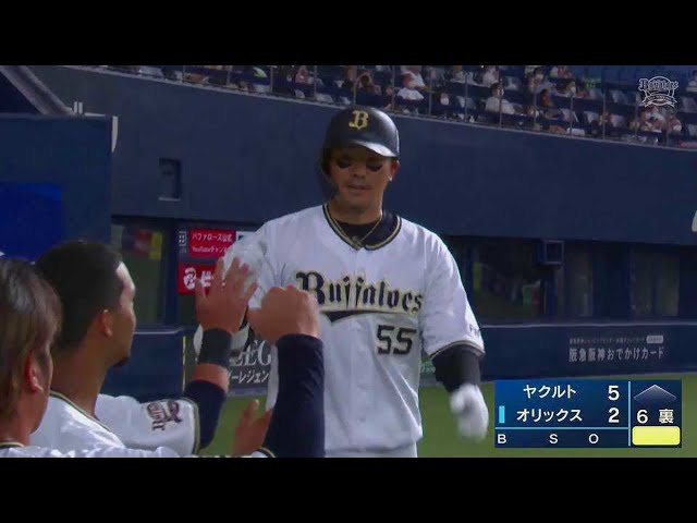 【6回裏】バファローズ・T-岡田 打った瞬間に確信するソロホームランを放つ!! 2021/7/27 B-S(エキシビションマッチ)