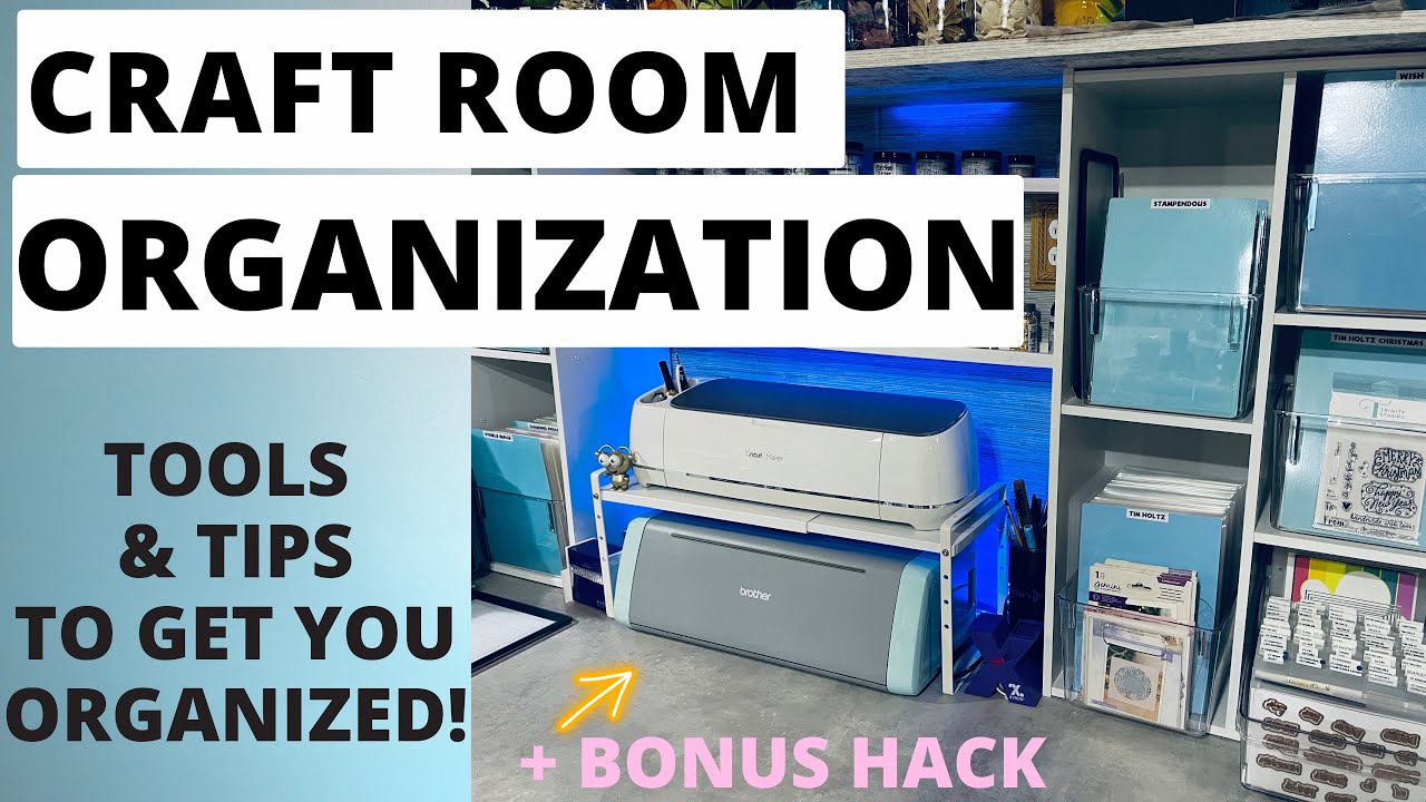 CRAFT ROOM ORGANIZATION FOR STAMPS, DIES & HEAT EMBOSSING 💥 Bonus Hack💥