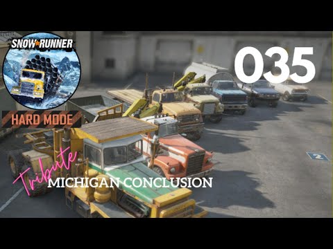 SnowRunner Hard Mode: Ep 035 - Michigan Conclusion (KnullModem Revisited)