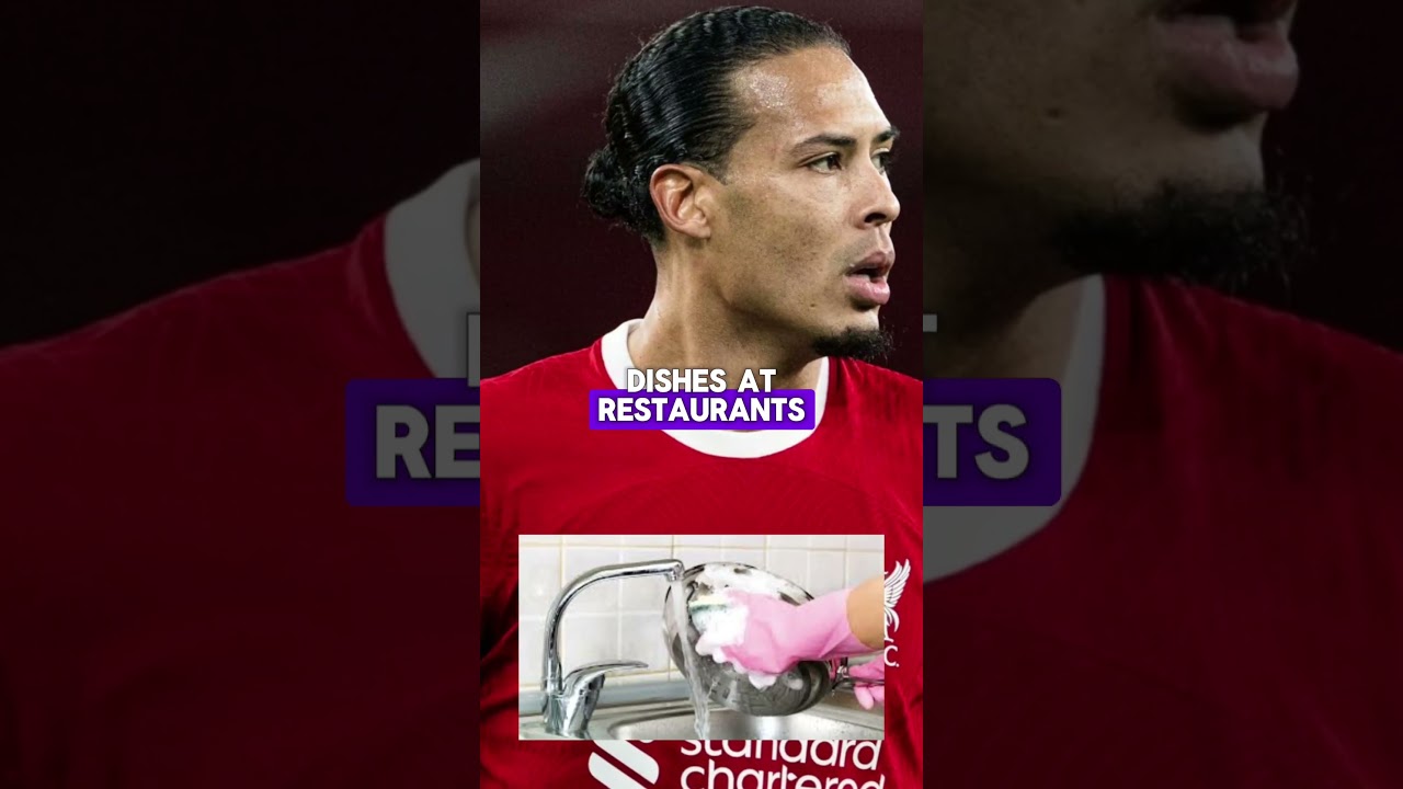 Van Dijk used to be WHAT⁉️ #football #soccer #footballer #footballers