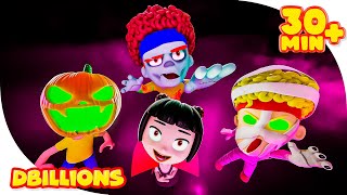 Halloween Special - The Monsters | Mega Compilation | D Billions Kids Songs