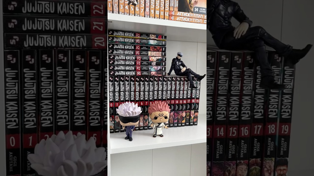 Manga shelving part 2: Jujutsu Kaisen edition 🤞🏼 #jujutsukaisen #manga #jjkmanga #mangaaesthetic