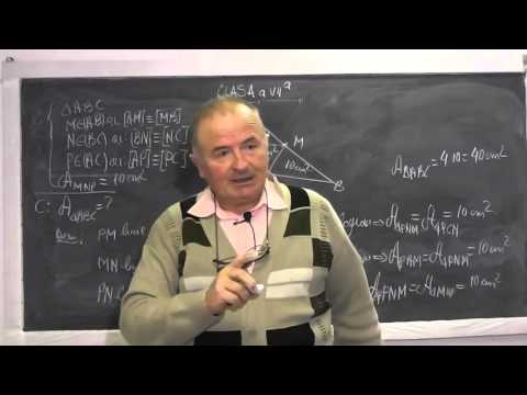 2/2 Lectia 713 - Probleme de Arii cu patrat dreptunghi paralelogram triunghi - Tema la Clasa 7