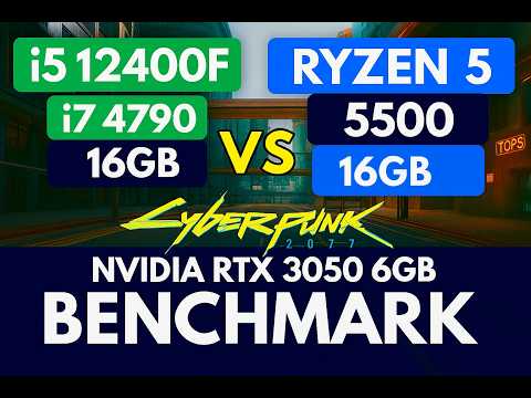 Best Budget Gaming CPU? i5-12400F vs Ryzen 5 5500 vs i7-4790 | RTX 3050 6GB | Cyberpunk 2077