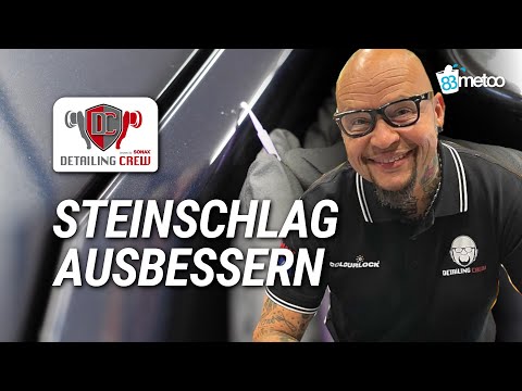 Steinschlag mit Klarlack und UV Lampe beseitigen mit Spalten Micha | 83metoo