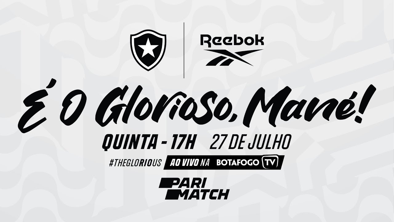 Assista AO VIVO: Botafogo lança novos uniformes da Reebok