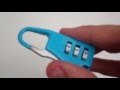 How to Reset a 3 Combination Code Luggage Travel Bag Code Suitcase Security Lock Padlock Review