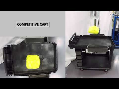 Тележка складская, двухъярусная (средняя) грузоподъемность 226 кг FG452058BLA