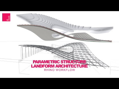 EASY Parametric Roof Structure FULL COURSE TUTORIAL | Landform Architecture | Rhino3d | Roof Details