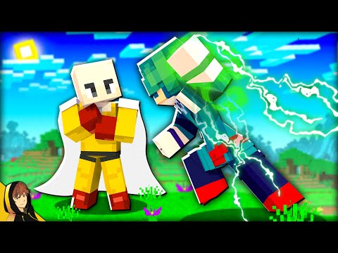 SAITAMA is "WEAK" in My Hero Academia!?! | Minecraft [Anime Mix Up #2]