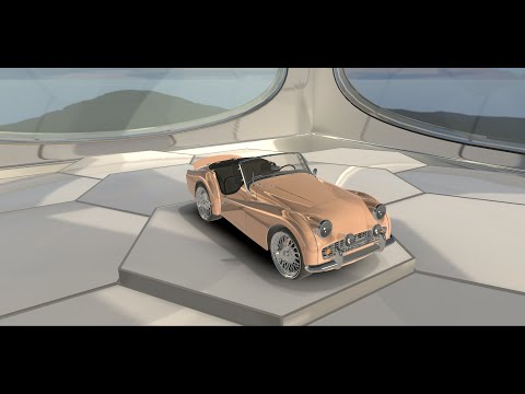 Triumph TR3B 1962 3D Model Review | SCORPYAZILIMMARKET.COM - 3D MODEL SHOP
