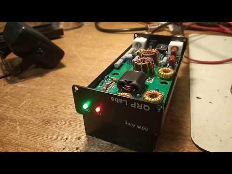 QRP-LABS 50W Amp kit first test.
