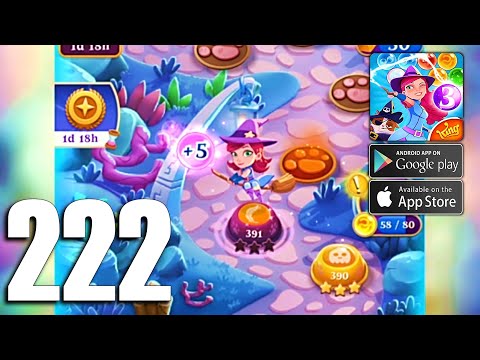 Bubble Witch Saga 3 ]#222[ Gameplay Walkthrough - Stage 391 (Android, iOS)