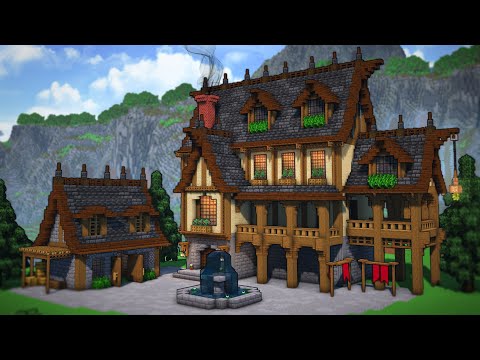 Minecraft: How To Build A Medieval Tavern/Inn | Tutorial