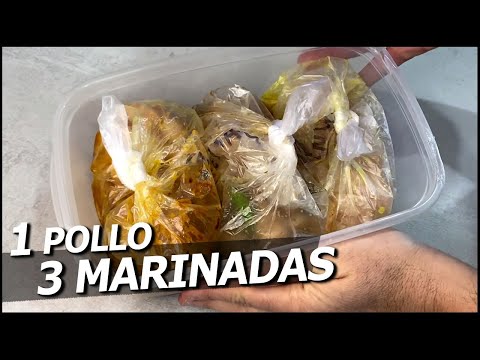 MARINADO para POLLO - 3 RECETAS FÁCILES con MUCHO SABOR