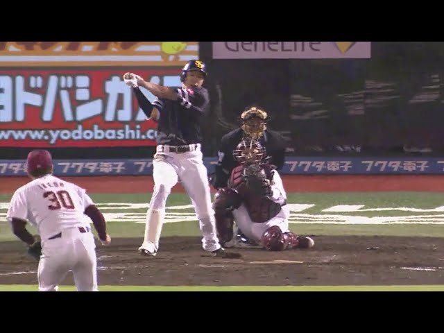【5回表】ホークス・柳田の同点に追いつくタイムリーヒット!! 2018/5/15 E-H