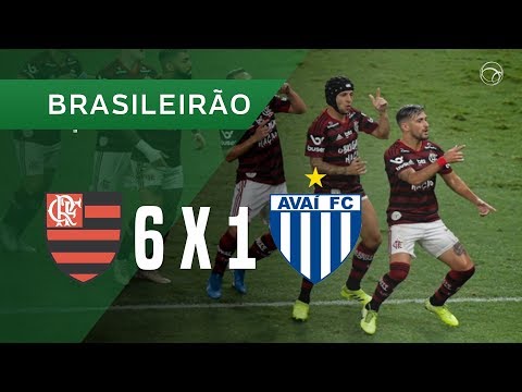 FLAMENGO 6 X 1 AVAÍ - GOLS - 05/12 - CAMPEONATO BRASILEIRO 2019