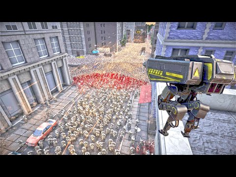 T-45 Shotguns, Modern soldiers, Yoda stop, Cleopatra Vs 4 Million Monsters in the city !!! UEBS 2