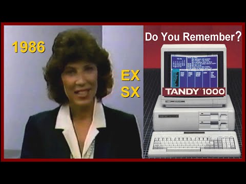 TANDY Computer History: SELLING the TANDY 1000 EX SX  (IBM Compatible PC microcomputer Radio Shack)