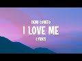 Demi Lovato I Love Me Lyrics von HIDEA Demi Lovato I Love Me Lyrics von HIDEA